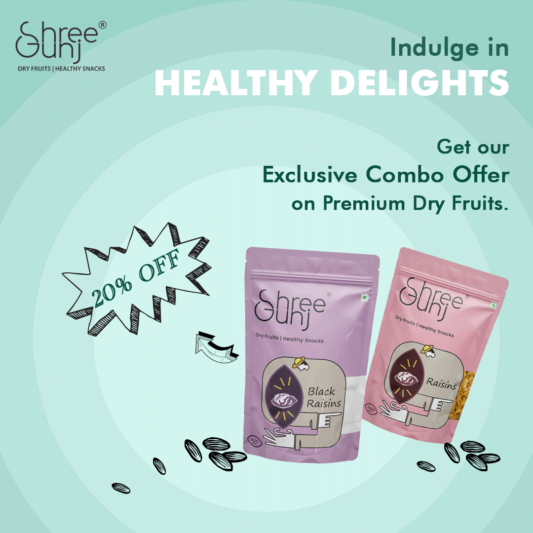 Black Raisins And Golden Raisins