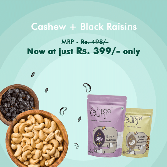 Roasted Cashew And Black Raisins